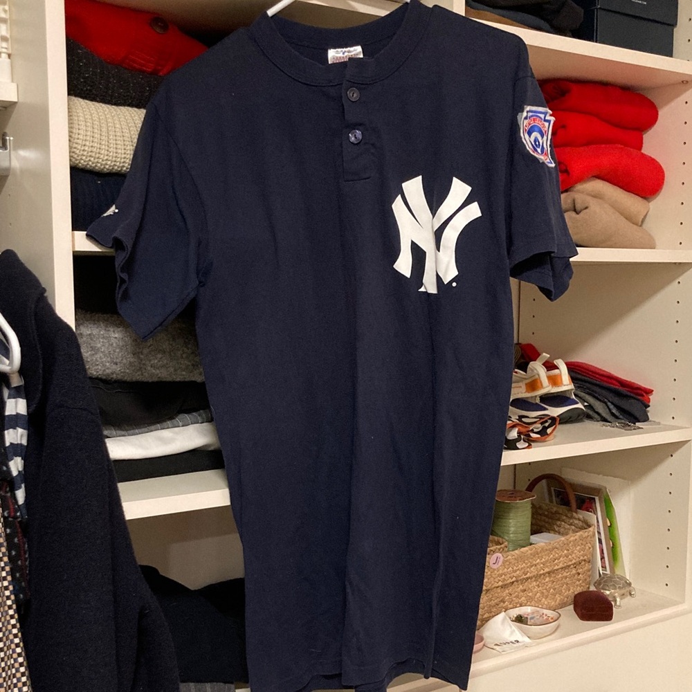 Majestic Navy Blue Yankees Short Sleeve Tee